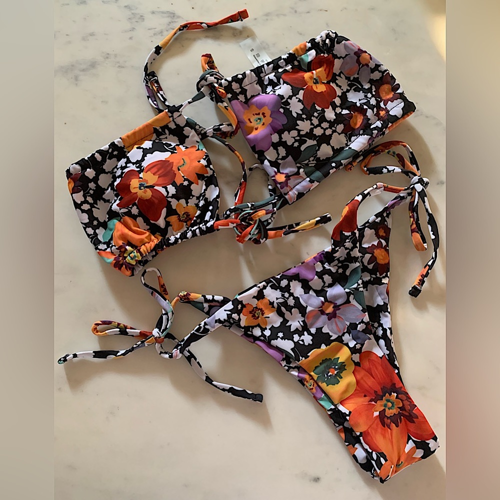 Floral Print Bikini Set